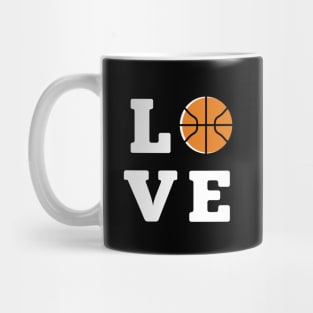 Love Basketbal ball White Mug